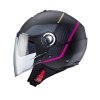 CABERG KASK JET RIVIERA V4X CZARNY MAT/FUKSJA/SZAR